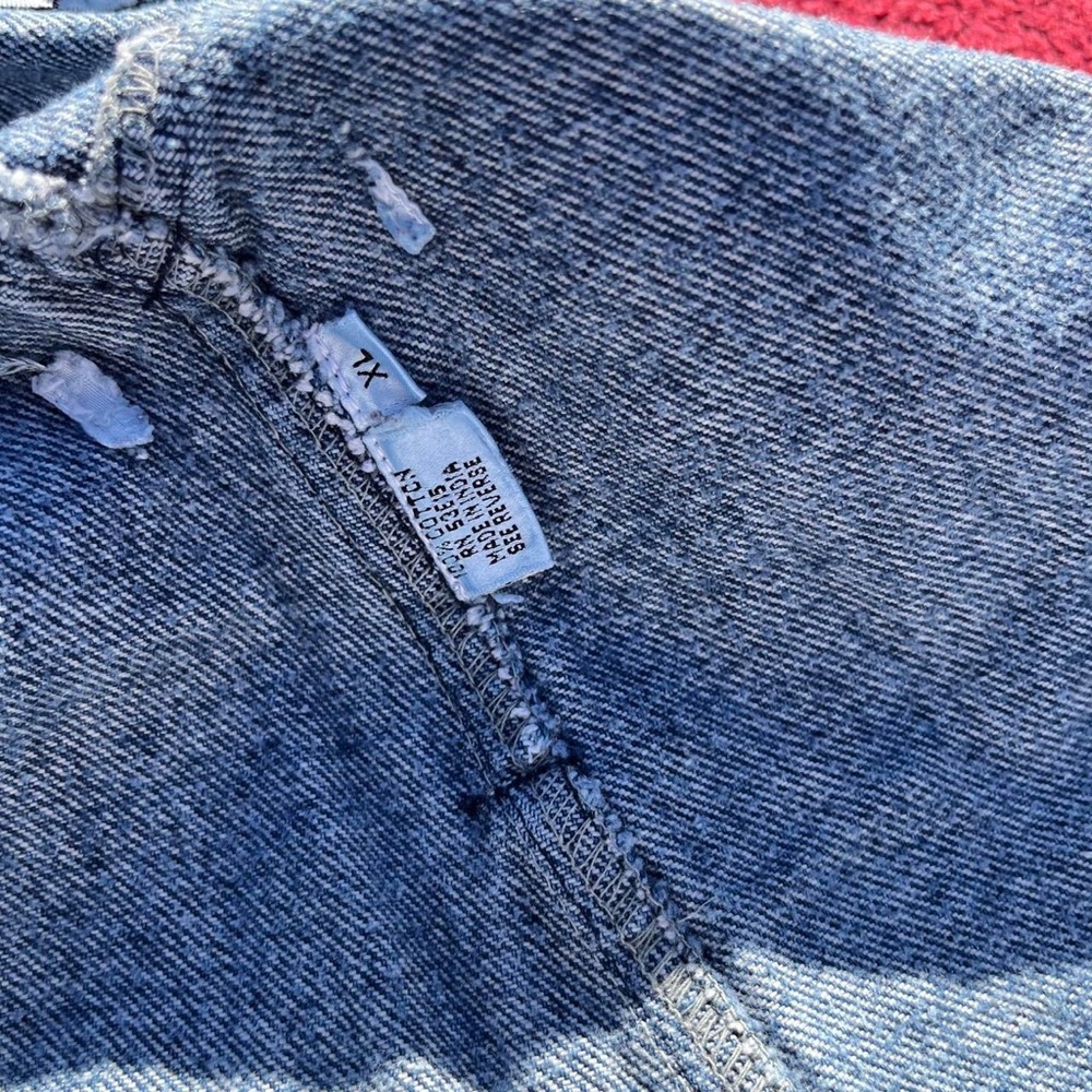Nautica Denim Overalls with Patch Detail - Light Blue - Picture 5 of 7